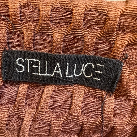 Stella Luce Honeycomb Textured Brown Butt lifting Leggings women's size Medium - Picture 5 of 10